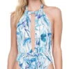 Gottex Exotic Paradise Deep Plunge One Piece Swimsuit -Tial Muse Shop 19EP025086 F