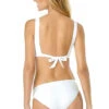 Anne Cole Crochet Spliced Bikini Bottom In White -Tial Muse Shop 19MB31405W