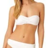 Anne Cole Live In Color Twist Bandeau Bikini Top -Tial Muse Shop 19MT10101 WHT 19MB36001 840