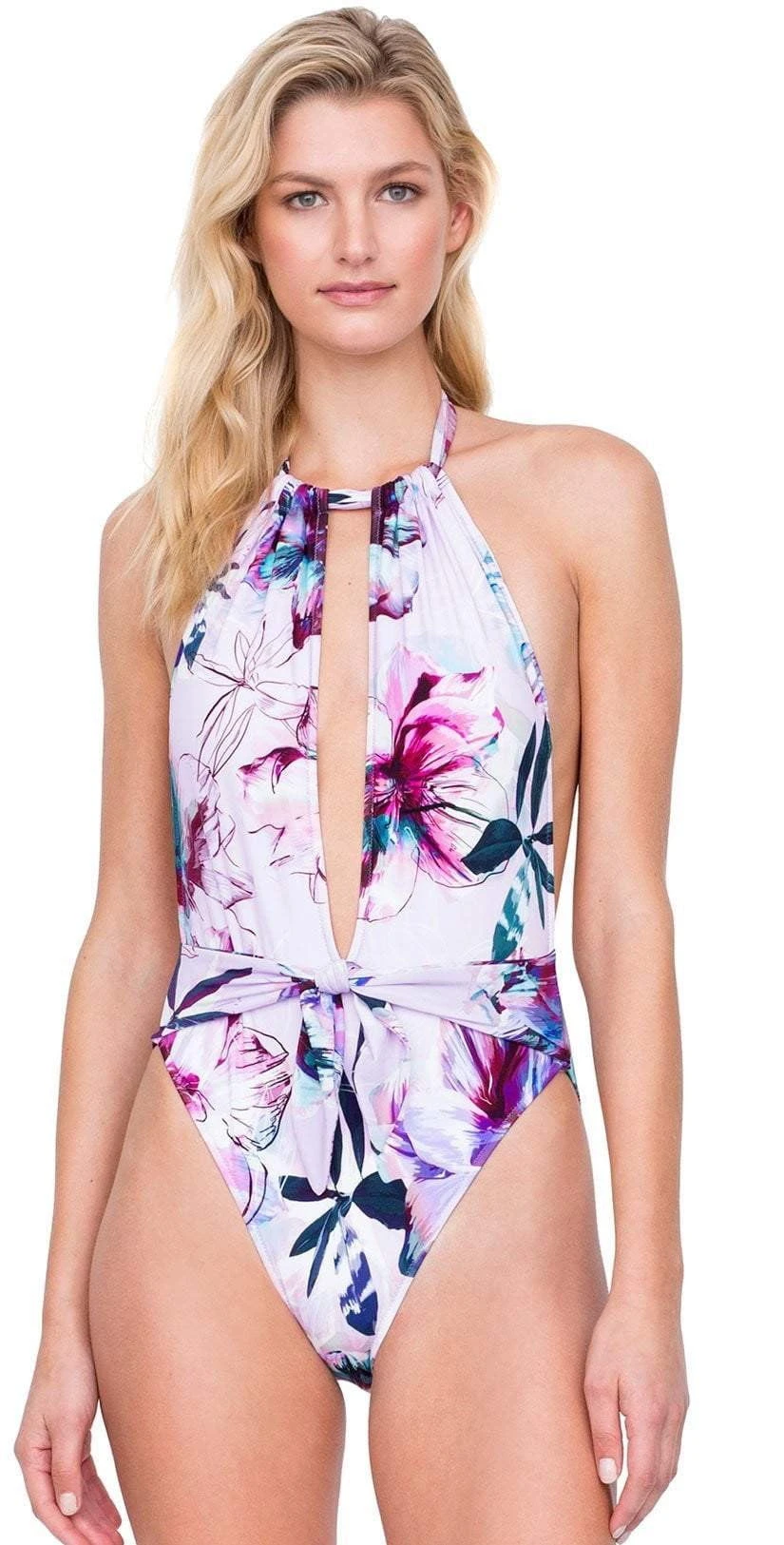 Gottex Primrose Deep Plunge High Neck One Piece Swimsuit 3 Gottex Primrose Deep Plunge High Neck One Piece Swimsuit
