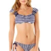 Anne Cole Studio Don't Smock Me Cap Sleeve Bikini Top -Tial Muse Shop 19ST19532