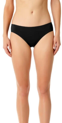 Anne Cole Live In Color Retro Scoop Bikini Bottom 9 Anne Cole Live In Color Retro Scoop Bikini Bottom -Tial Muse Shop 20MB30101 BLK F 1