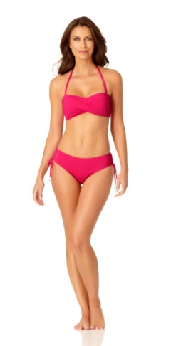 Anne Cole Live In Color Twist Bandeau Bikini Top -Tial Muse Shop 20MT10101 20MB30001 BERY 380