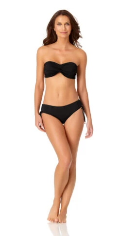Anne Cole Live In Color Twist Bandeau Bikini Top -Tial Muse Shop 20MT10101 20MB30001 BLK 868