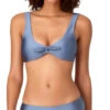 Anne Cole Studio Tie Front Deep Scoop Bikini Top In Pewter 2 Anne Cole Studio Tie Front Deep Scoop Bikini Top In Pewter -Tial Muse Shop 20ST16917 20SB38317 PEW 1272 1