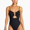 Vitamin A EcoRib Bedette One Piece Swimsuit