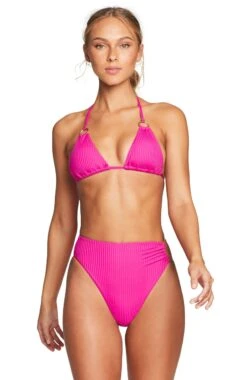 Vitamin A EcoRib Cosmo Halter Bikini Top -Tial Muse Shop 252TERMGF
