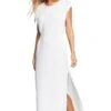 Vitamin A Florence Long Dress In White -Tial Muse Shop 282DLRCWF