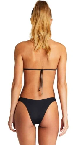 Vitamin A California High Leg Bottom In Black EcoLux