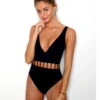 Peixoto The Jade One Piece Swimsuit In Black 31702F-S46-BLK -Tial Muse Shop 605 269 peixoto the jade