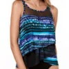 Miraclesuit Cat Bayou Mirage High Neck Tankini Top -Tial Muse Shop 6518141 Cat Bayou MLT F