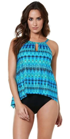 Miraclesuit Cabana Chic Blue Peephole Tankini Top 7 Miraclesuit Cabana Chic Blue Peephole Tankini Top -Tial Muse Shop 6518460 Cabana Chic Blu Peephole Tankini Top 0335 F