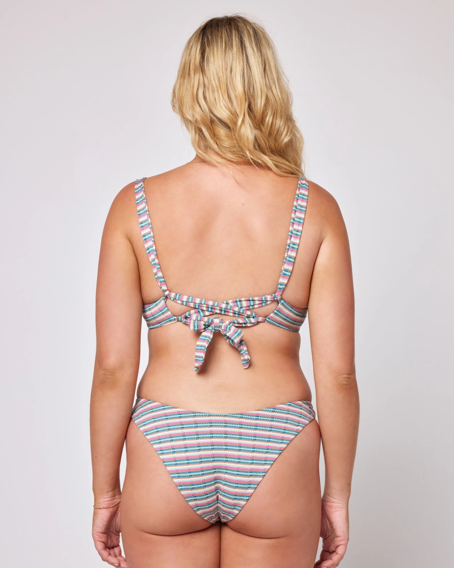 Pique Stripe Cabana Bikini Bottom 15 Pique Stripe Cabana Bikini Bottom - Image 13