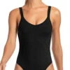 Vitamin A EcoRib Leah One Piece Swimsuit In Black -Tial Muse Shop 76M ERB 0474 1