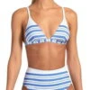 Vitamin A Moss Bralette Bikini Top In Regatta Stripe