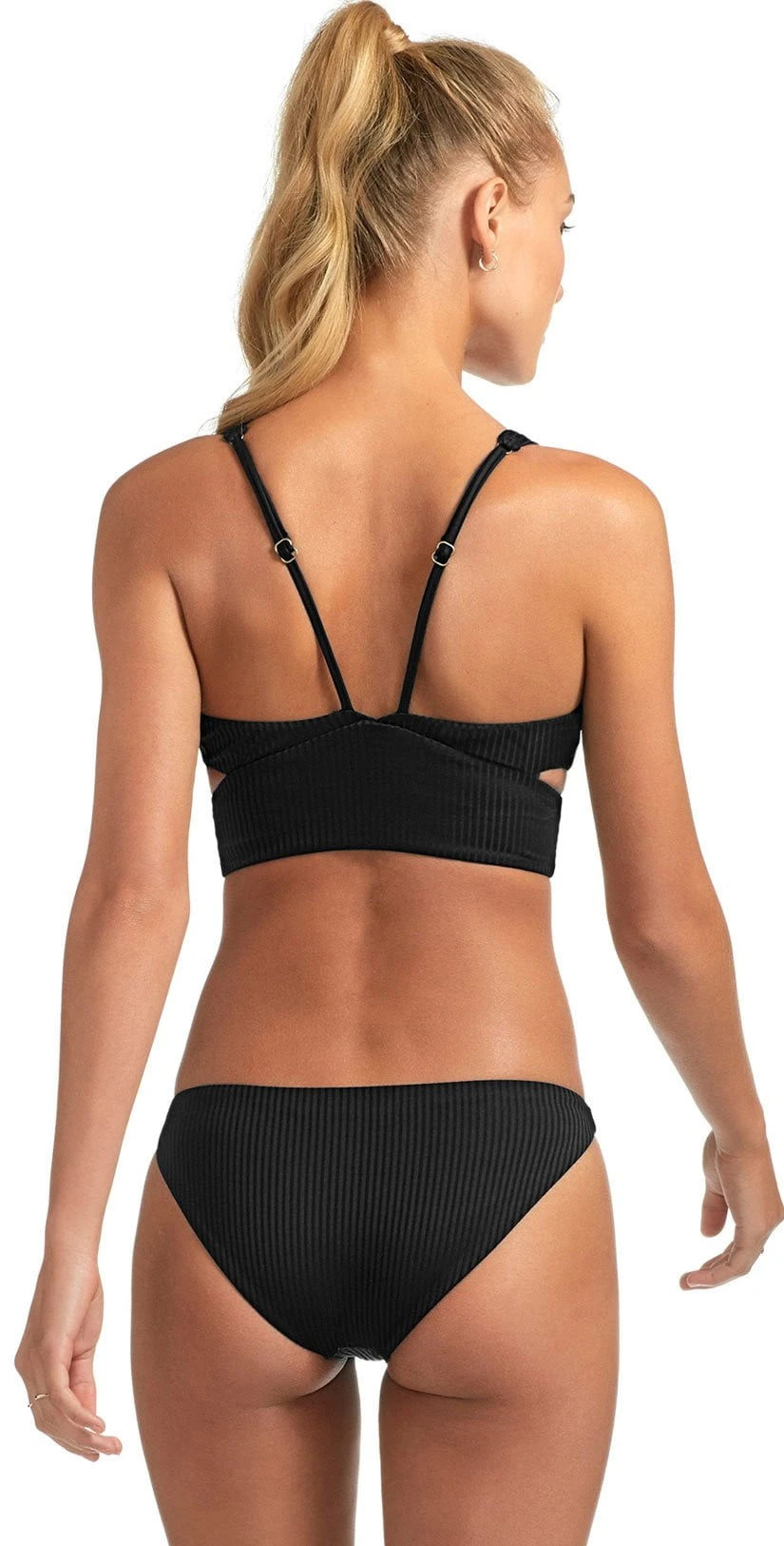 Vitamin A EcoRib Nicole Bikini Top In Black 4 Vitamin A EcoRib Nicole Bikini Top In Black - Image 2