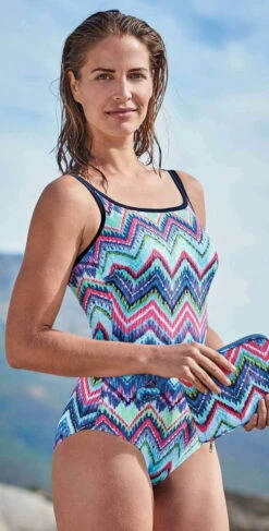 Anita Care Chevron Tie Dye Mastectomy One Piece 6232-009