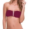 Milonga Basic Shell Bandeau Top In Wine 069 -Tial Muse Shop BASIC 069 WINE BLACK FRONT