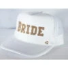 Mother Trucker Bride Hat In White -Tial Muse Shop BrideWhite hat