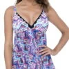 Profile By Gottex Fantasia Flyaway One Piece Swimsuit -Tial Muse Shop E9392091080 F