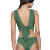 PQ Swim Emerald Basic Ruched Teeny Bottoms 2 PQ Swim Emerald Basic Ruched Teeny Bottoms -Tial Muse Shop EME 211Temeraldteenybottomback