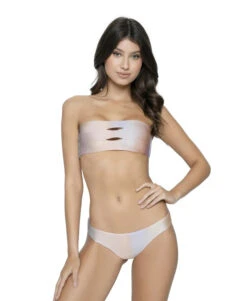 PQ Swim Golden Hour Color Block Bandeau Top