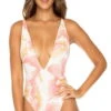 Luli Fama Costa Del Luz Reversible Deep V-Neck One Piece -Tial Muse Shop L573 791 111 z