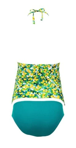 Anita Kamaka Maternity Tankini Set In Lemon Print 9625-204 -Tial Muse Shop L6 9625 204 FS RS 2 2