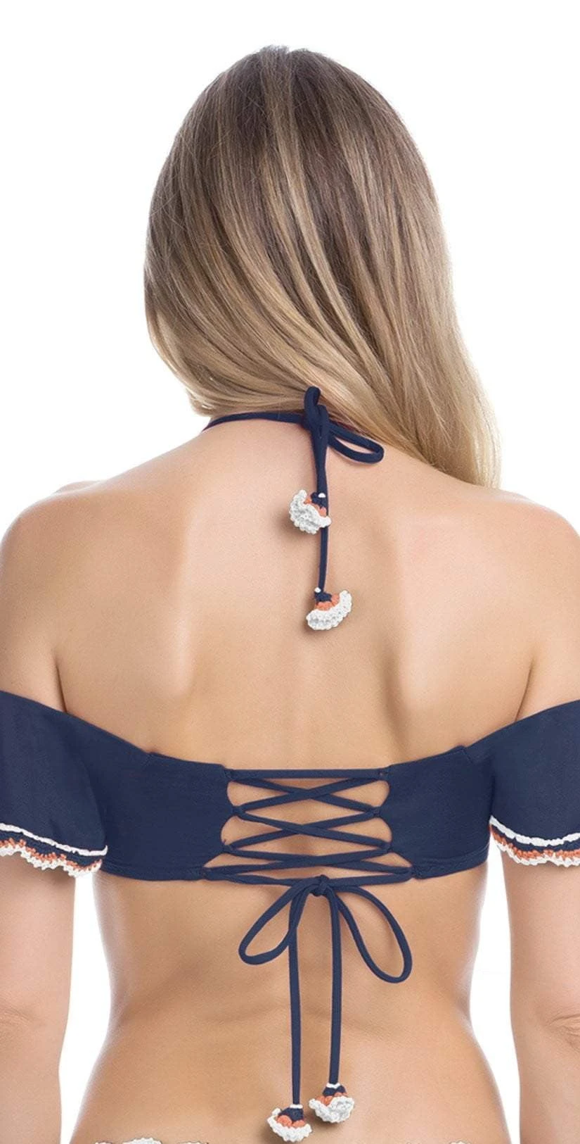 Becca Medina Cold Shoulder Bikini Top In Indigo 943687-IND 4 Becca Medina Cold Shoulder Bikini Top In Indigo 943687-IND - Image 2