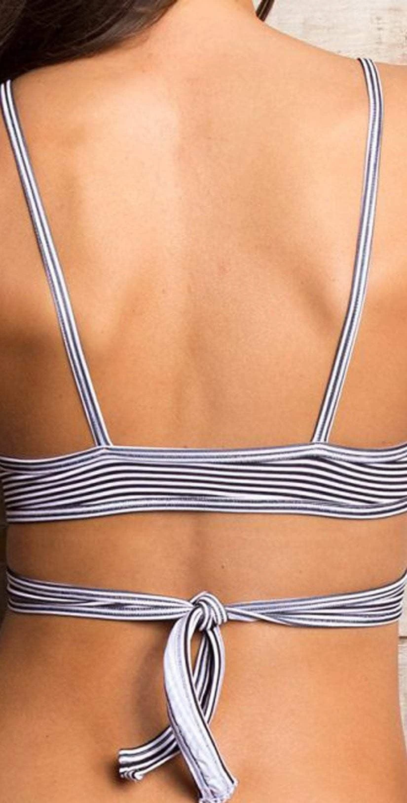 Maylana Emma Wrap Top In Stripes OL17-TB-05-STR 4 Maylana Emma Wrap Top In Stripes OL17-TB-05-STR - Image 2