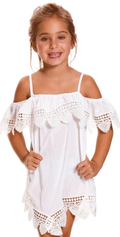 Milonga Kids Bali Off The Shoulder Cover-up In Cream -Tial Muse Shop Milonga 456 001 milonga kids bali