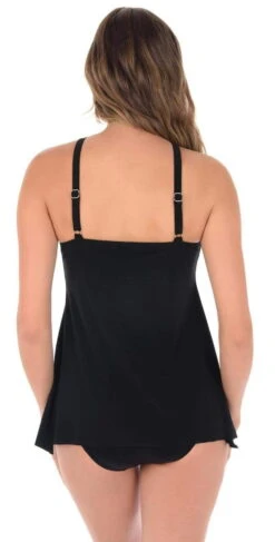 Miraclesuit Fold Over Bottom In Black 6503102-BLK