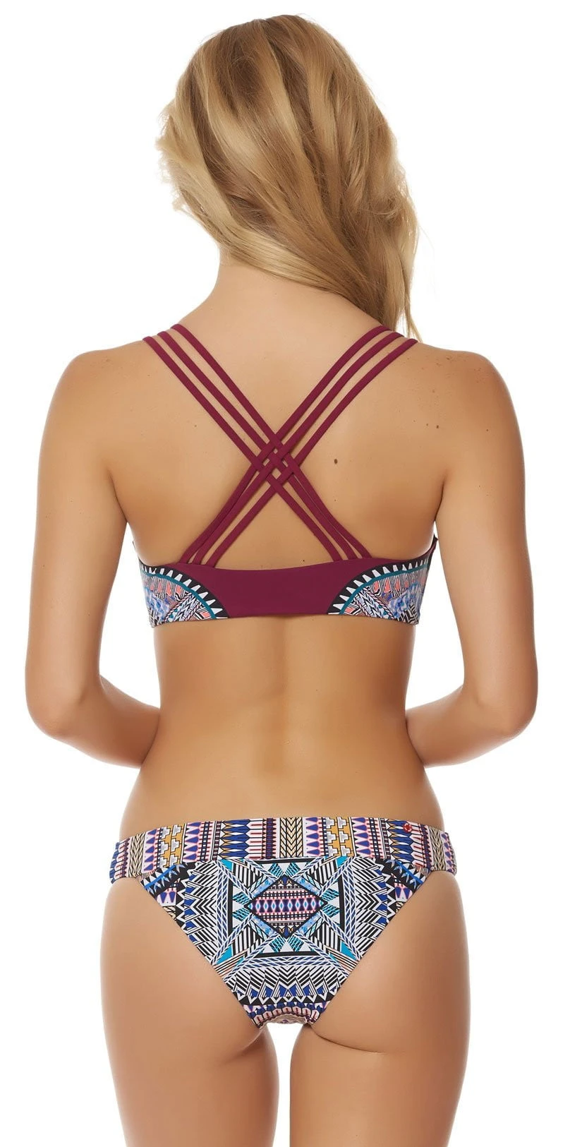 Red Carter Tribal Daze Cali Bottom RCTD117718-PLM/MLT 3 Red Carter Tribal Daze Cali Bottom RCTD117718-PLM/MLT