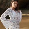 PQ Swim Water Lily Noah Tunic In White -Tial Muse Shop S20 GLAM 93 WAT 445D