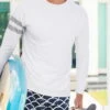 Snapperrock Men's Arm Band Rashguard Top In White M20052L -Tial Muse Shop SR mens st barths board shorts 17 715 final fcbfb728 9ac2 4ab8 a96e bc017be8b2b2