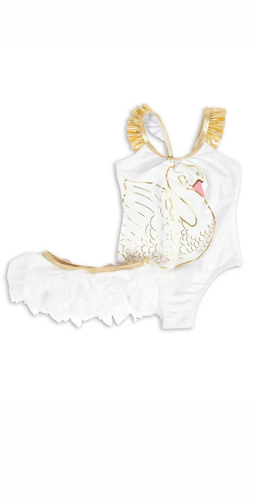 Shade Critters Little Girl's Swan Princess One Piece With Skirt SS024 4 Shade Critters Little Girl's Swan Princess One Piece With Skirt SS024 - Image 2