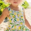 Snapperrock Little Girl's Lemon Skirted Swimsuit G13078 -Tial Muse Shop Snapperrock Lemon Blue Sky 281 29