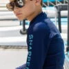 Snapperrock Boy's Arm Band Long Sleeve Rashguard Top In Navy B20053L -Tial Muse Shop Snapperrock Swimwear boys long sleeve navy rashguard