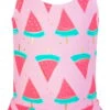 Snapperrock Little Girl's Skirted Watermelon Swimsuit G13049