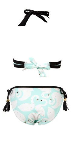 Snapperrock Girl's Swan Halter Bikini Set G15051 -Tial Muse Shop Snapperrock swan halter tankini G15051 B