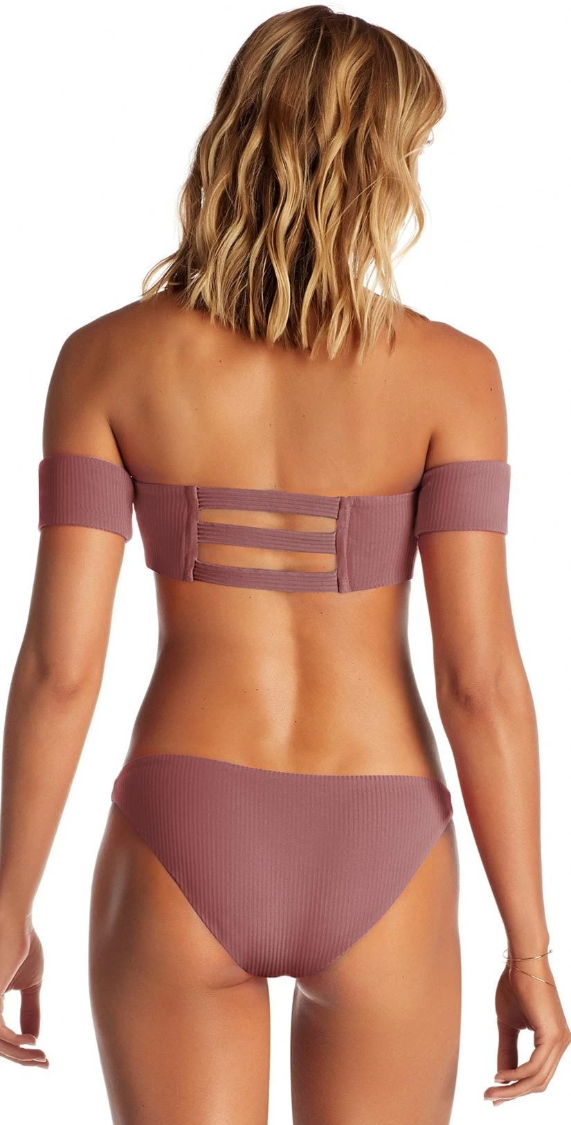 Vitamin A Luciana Ribbed Bikini Bottom In Dusty Rose 3 Vitamin A Luciana Ribbed Bikini Bottom In Dusty Rose