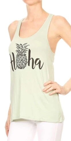 Bear Dance Aloha Tee With Pineapple In Light Green G1024 -Tial Muse Shop alohatshirt inmintG1024 MINT 18 f9ac5195 a1cf 4ad8 b67e 9dfd5a82cc66