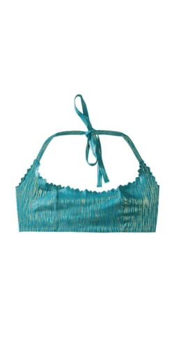 PilyQ Sea Shine Reversible Zig Zag Bikini Top -Tial Muse Shop blue and gold sideR18 FLAT 02 SEA 157B