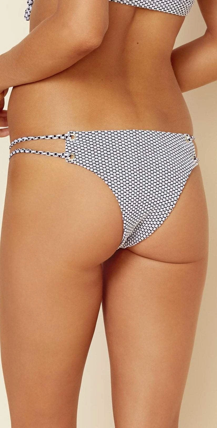 Blue Life Island Fever Roped Up Skimpy Bottom In Seersucker 391-9354-SEER 3 Blue Life Island Fever Roped Up Skimpy Bottom In Seersucker 391-9354-SEER