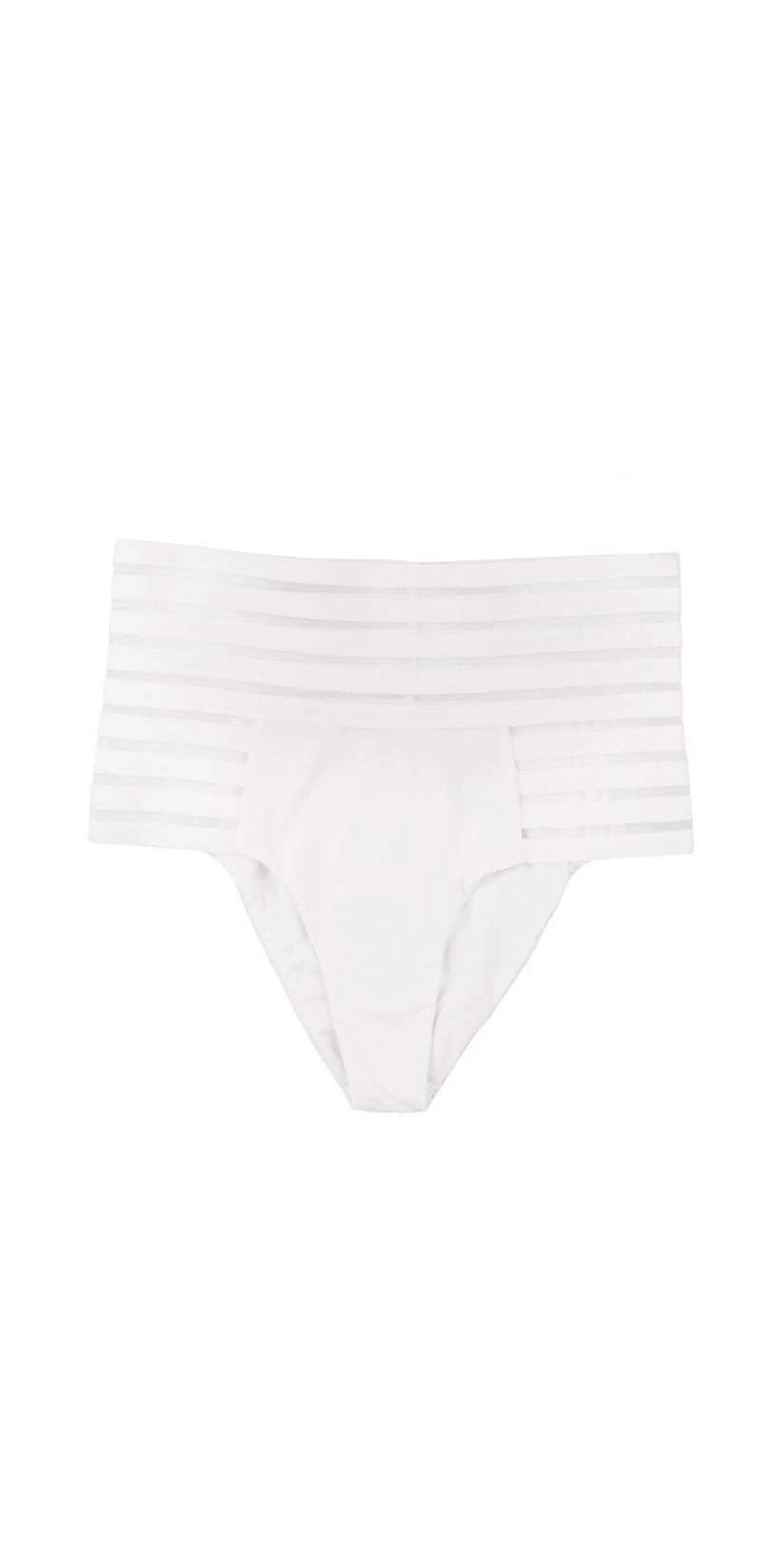 Beach Bunny Sheer Addiction High Waist Bikini Bottom In White 7 Beach Bunny Sheer Addiction High Waist Bikini Bottom In White - Image 5