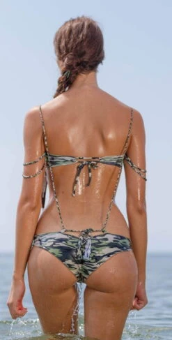 Flor De Piel Paty Bottom In Camo