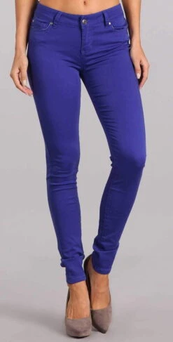 Celebrity Pink Skinny Mid Rise Pant In Spectrum Blue CJ21038Z35