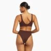 Vitamin A Sienna High Waist Bottom- Chocolate Ecorib -Tial Muse Shop choc3