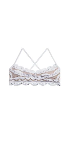 PQ Swim Water Lily Lace Bralette Top In White -Tial Muse Shop front topWAT 131B WAT 251F