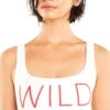 Wildfox "Wild" Bikini Crop Top In White -Tial Muse Shop front view top onlySCR6065A3 WHTE PRODUCT 01 IMG 1140 1824 WildfoxCropTank 1614676219